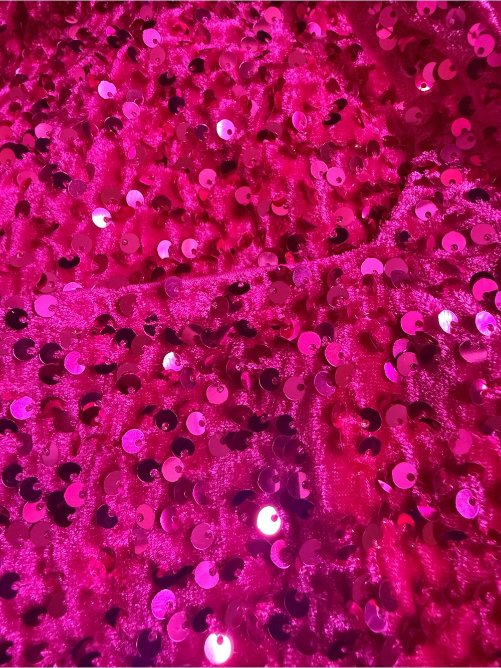 Sequin Fuchsia Two-Piece Maxi Skirt - Picture 5 of 5